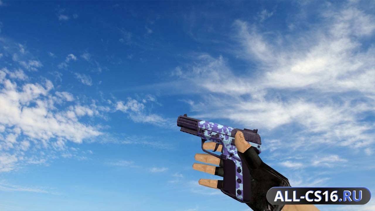 Модель оружия для CS 1.6 - Five-Seven Five-Seven Desert Camo Blue