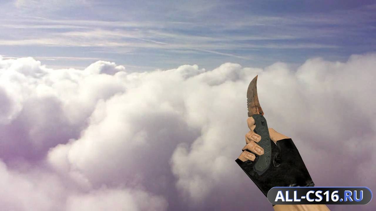 Модель оружия для CS 1.6 - Flip Knife Rust and Dirt