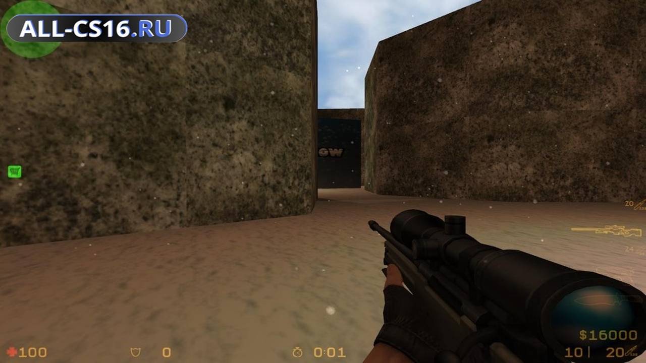 Карта «fly_snow» для CS 1.6 для CS 1.6