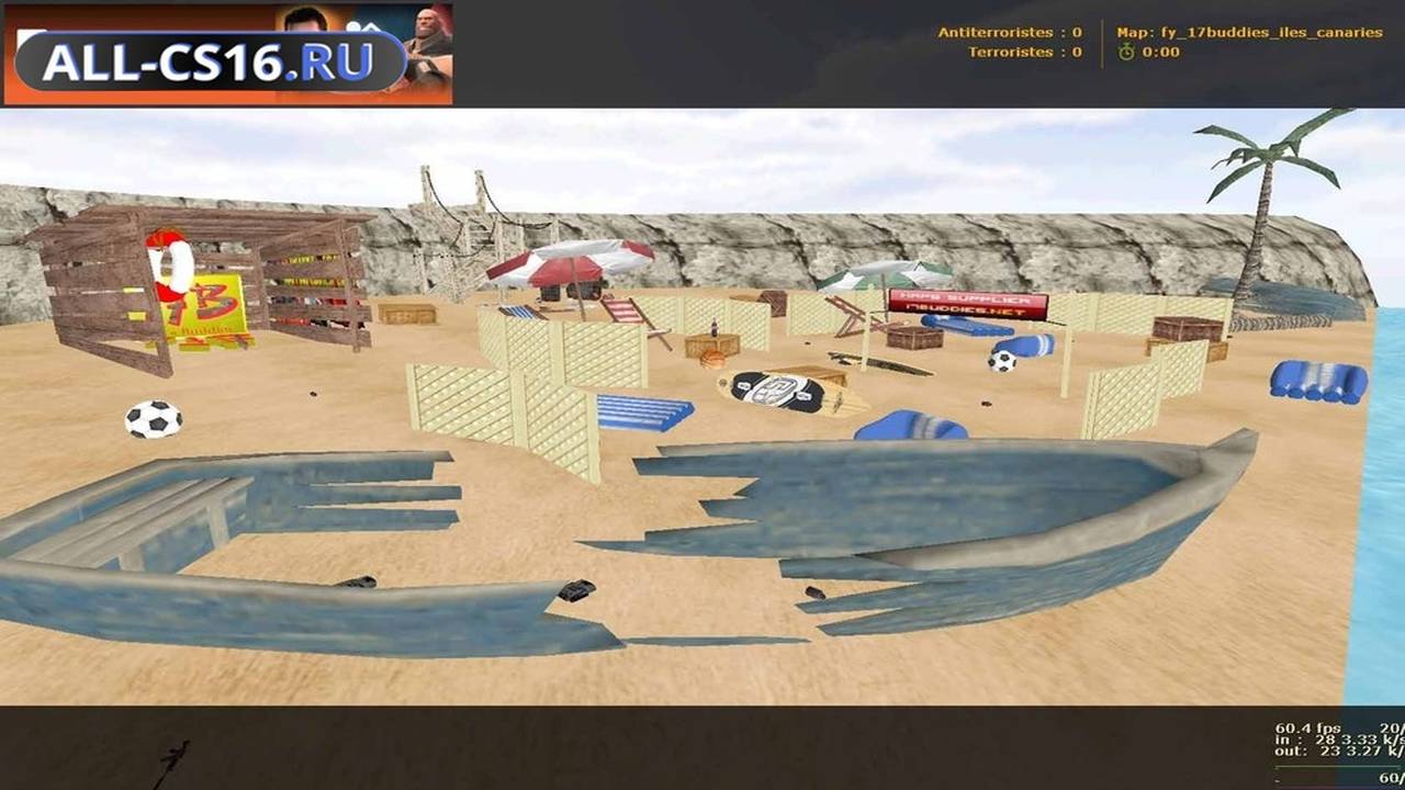 Карта «fy_17buddies_iles_canaries» для CS 1.6 для CS 1.6