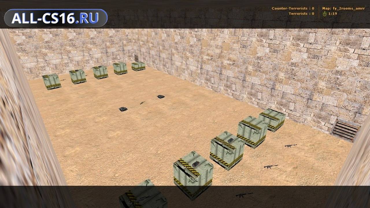 Карта «fy_2rooms_amrr» для CS 1.6 для CS 1.6