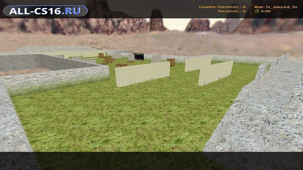 Карта «fy_aimyard_fix» для CS 1.6 для CS 1.6
