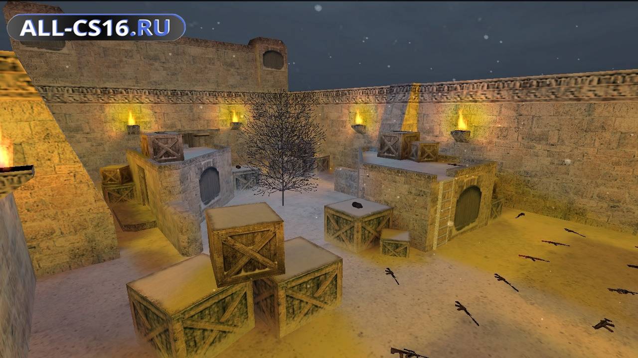 Карта «fy_cold_night_moon» для CS 1.6 для CS 1.6