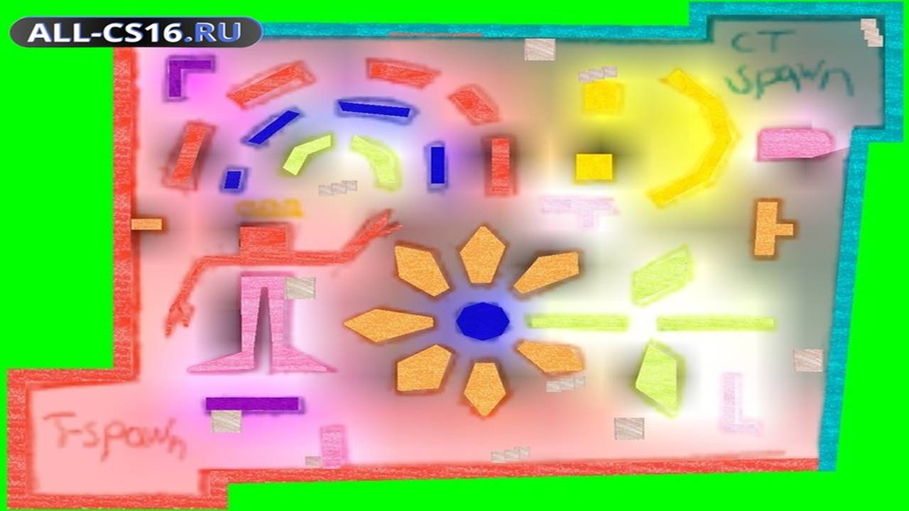 Карта «fy_crayons» для CS 1.6 для CS 1.6
