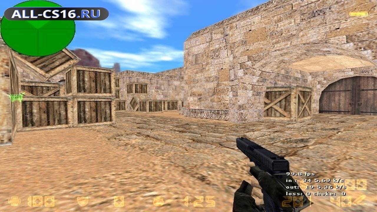 Карта «fy_dust_long_indentic» для CS 1.6 для CS 1.6