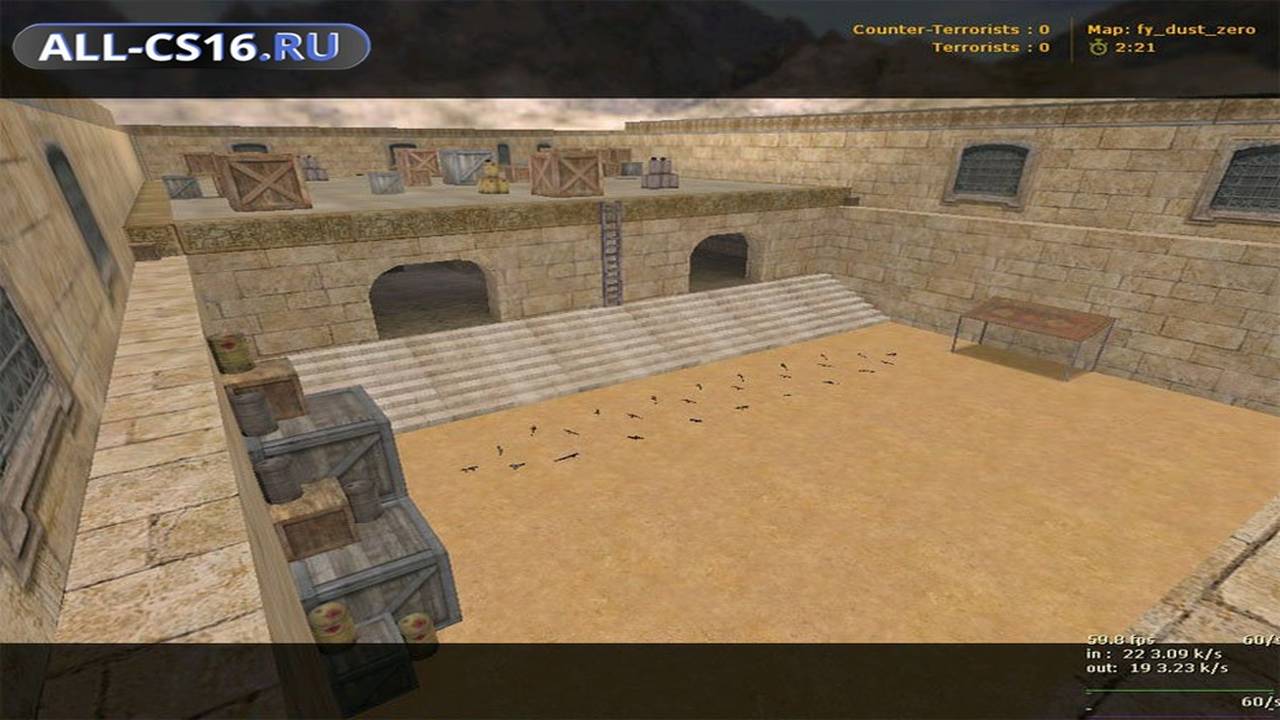 Карта «fy_dust_zero» для CS 1.6 для CS 1.6