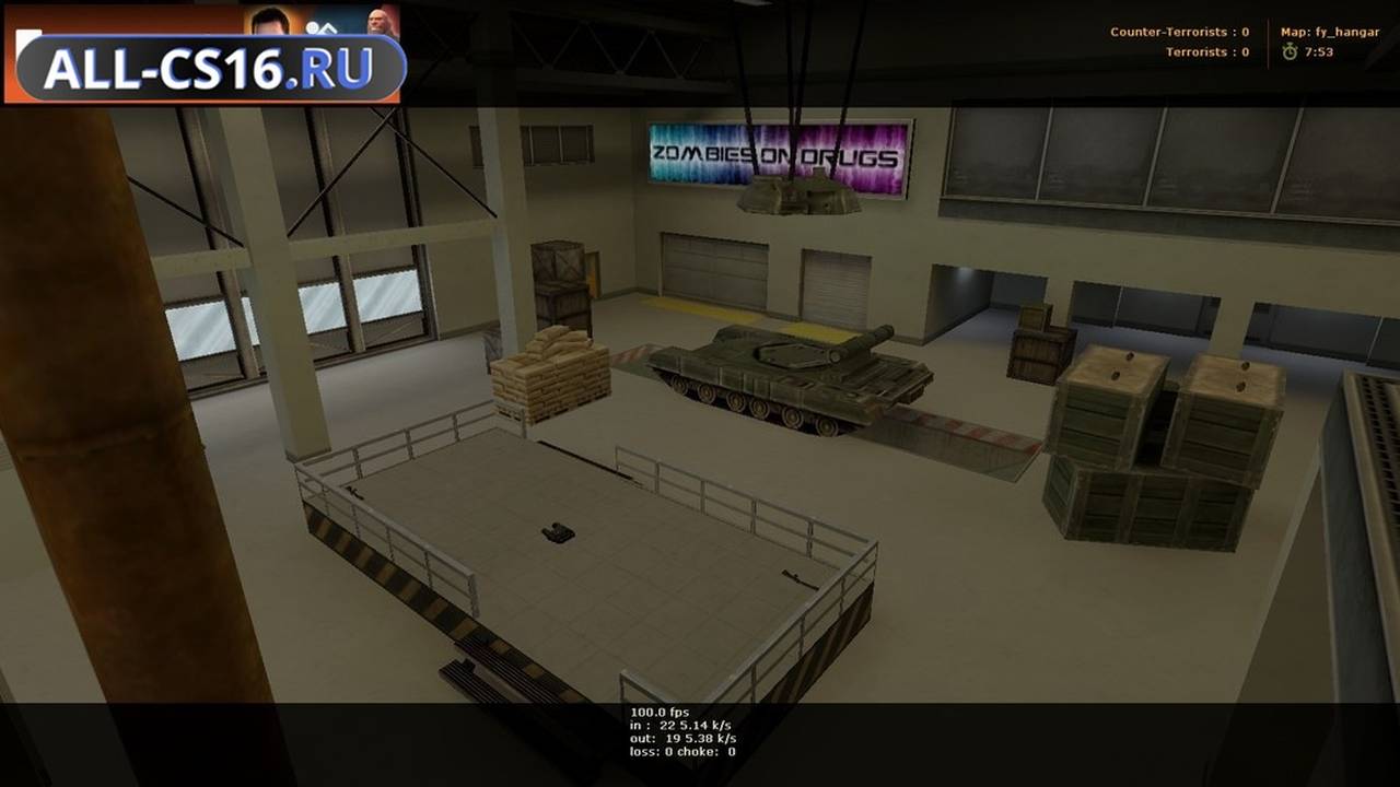 Карта «fy_hangar» для CS 1.6 для CS 1.6