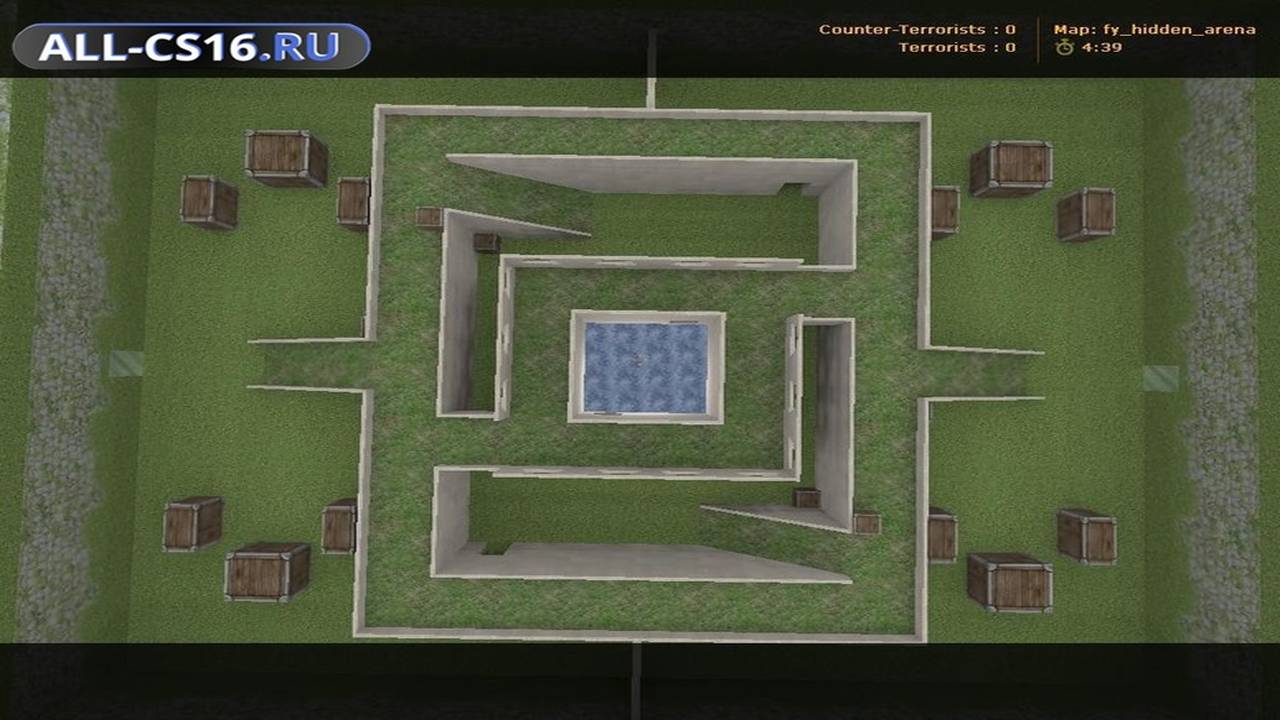 Карта «fy_hidden_arena» для CS 1.6 для CS 1.6