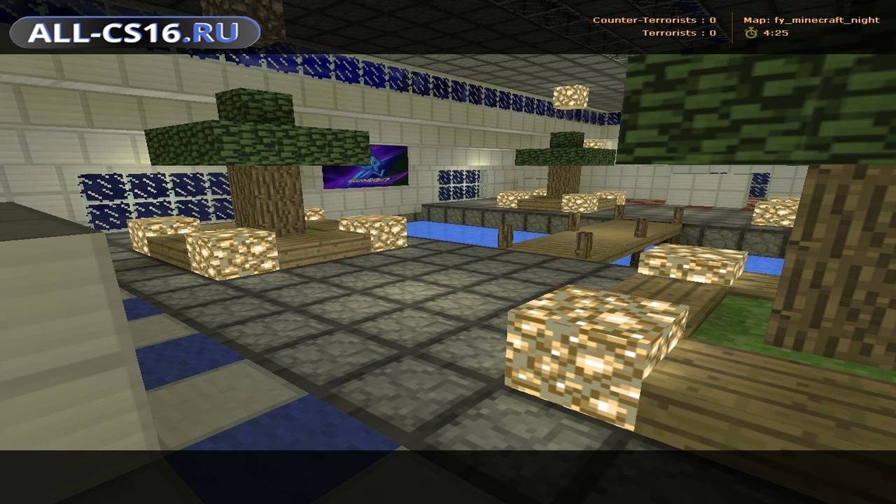 Карта «fy_minecraft_night» для CS 1.6 для CS 1.6