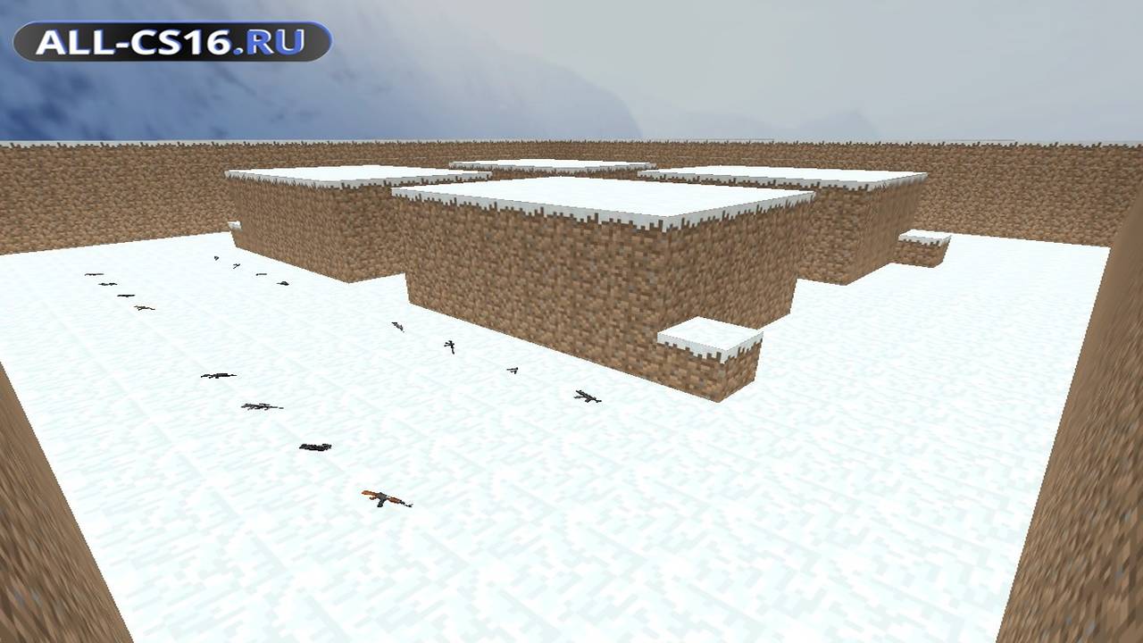 Карта «fy_minecraftworld_winter» для CS 1.6 для CS 1.6