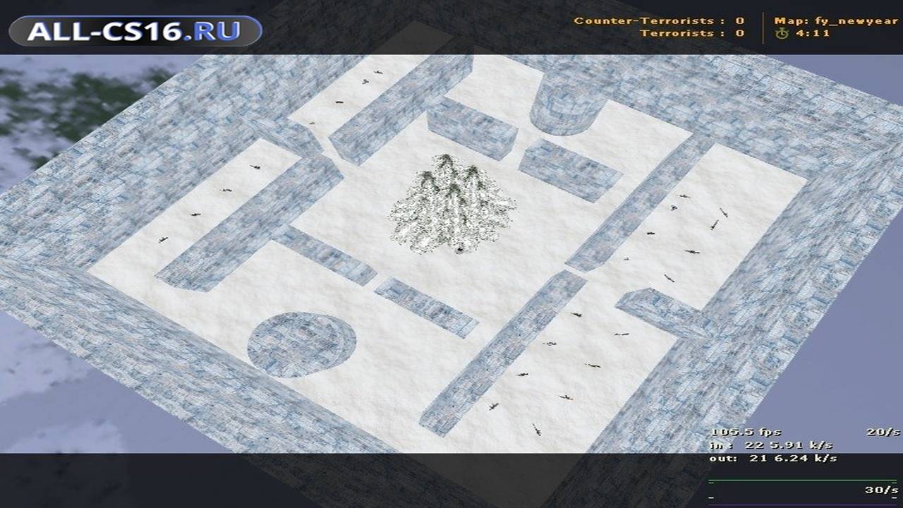 Карта «fy_newyear» для CS 1.6 для CS 1.6