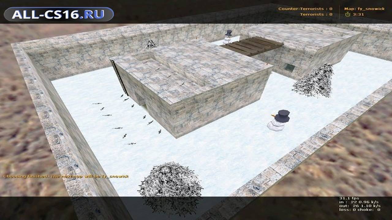 Карта «fy_snowick» для CS 1.6 для CS 1.6