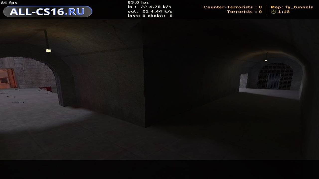 Карта «fy_tunnels» для CS 1.6 для CS 1.6