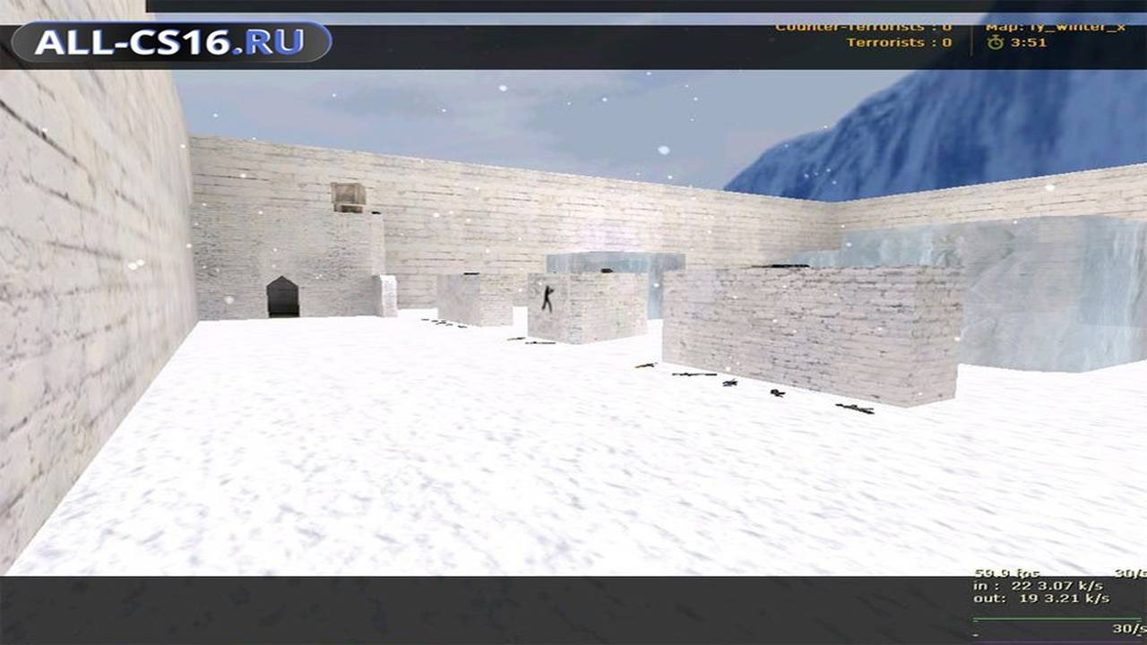 Карта «fy_winter_x» для CS 1.6 для CS 1.6