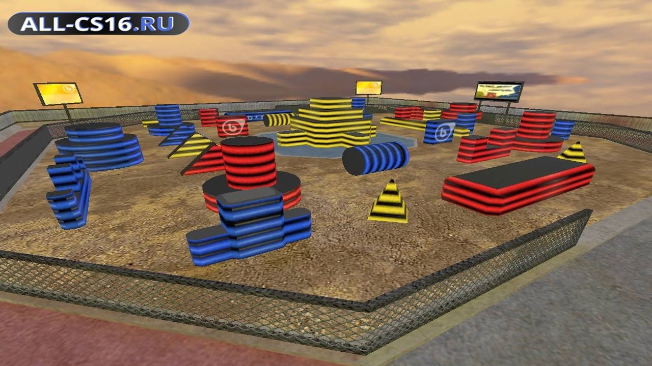 Карта «gg_bside_paintball» для CS 1.6 для CS 1.6