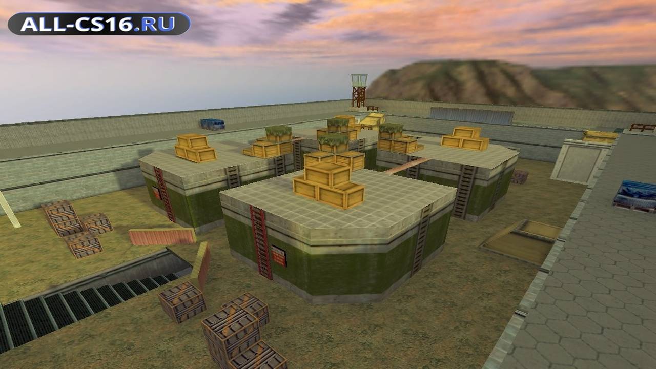 Карта «gg_bunkers» для CS 1.6 для CS 1.6