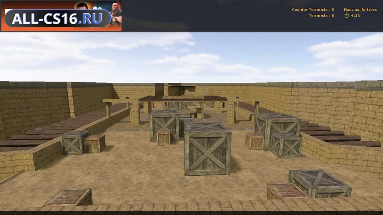 Карта «gg_fortress» для CS 1.6 для CS 1.6