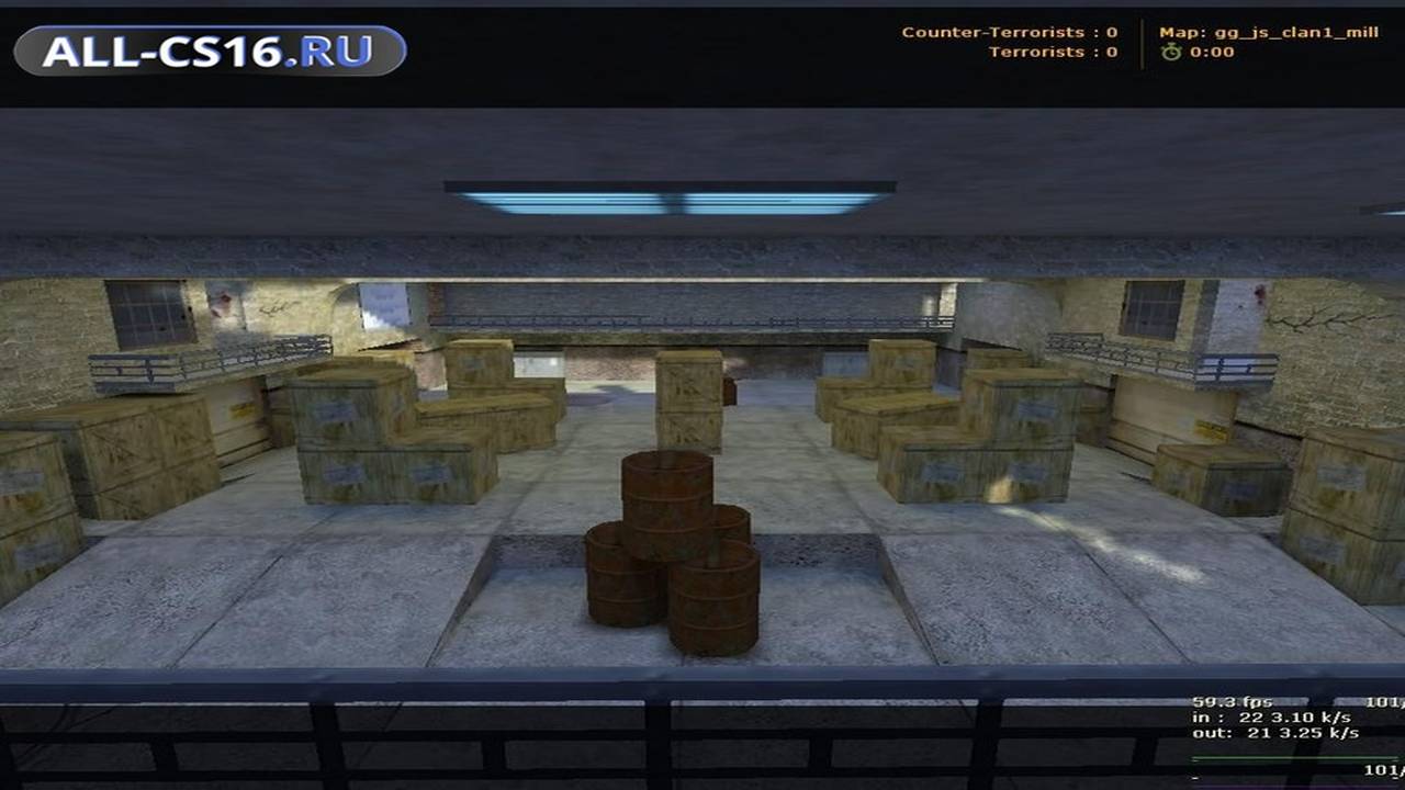 Карта «gg_js_clan1_mill» для CS 1.6 для CS 1.6