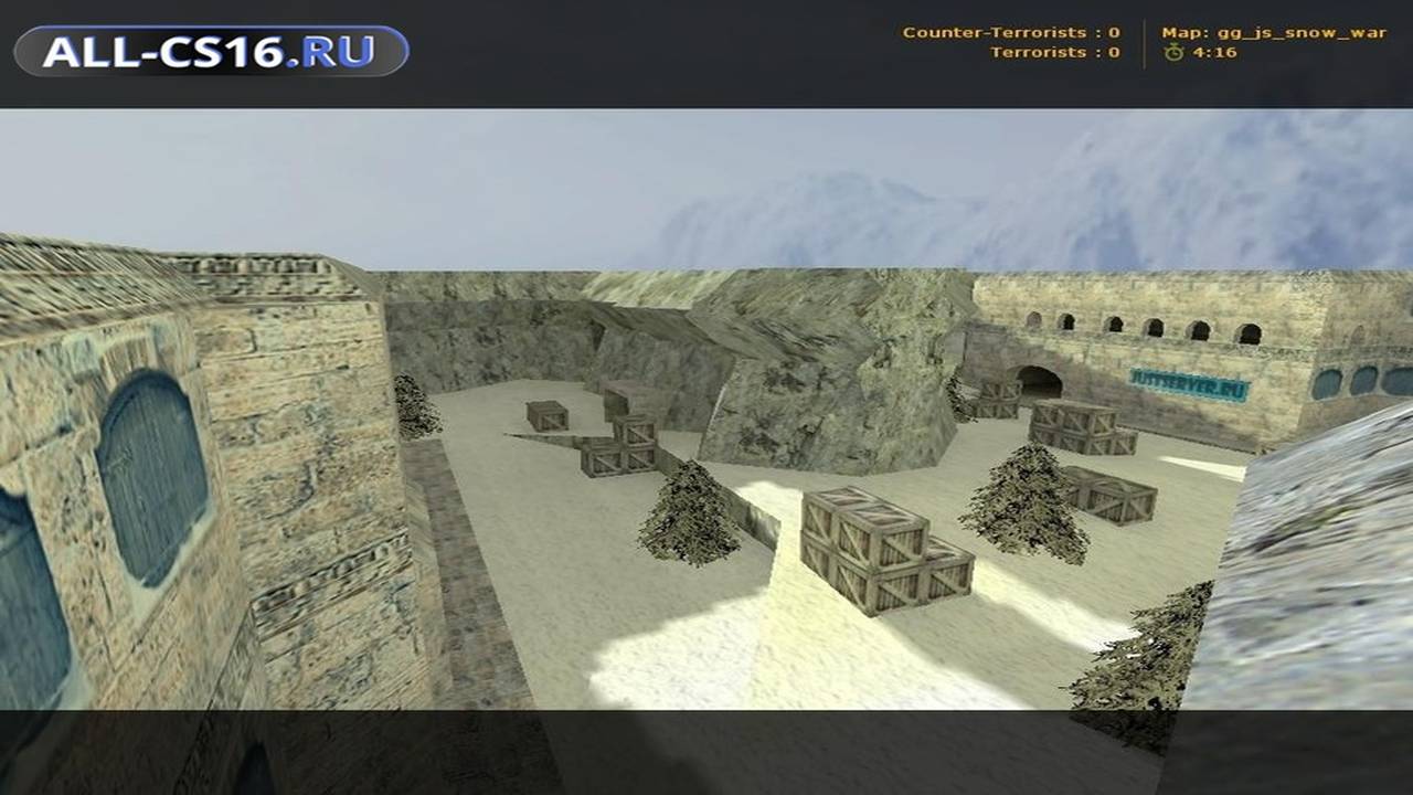 Карта «gg_js_snow_war» для CS 1.6 для CS 1.6