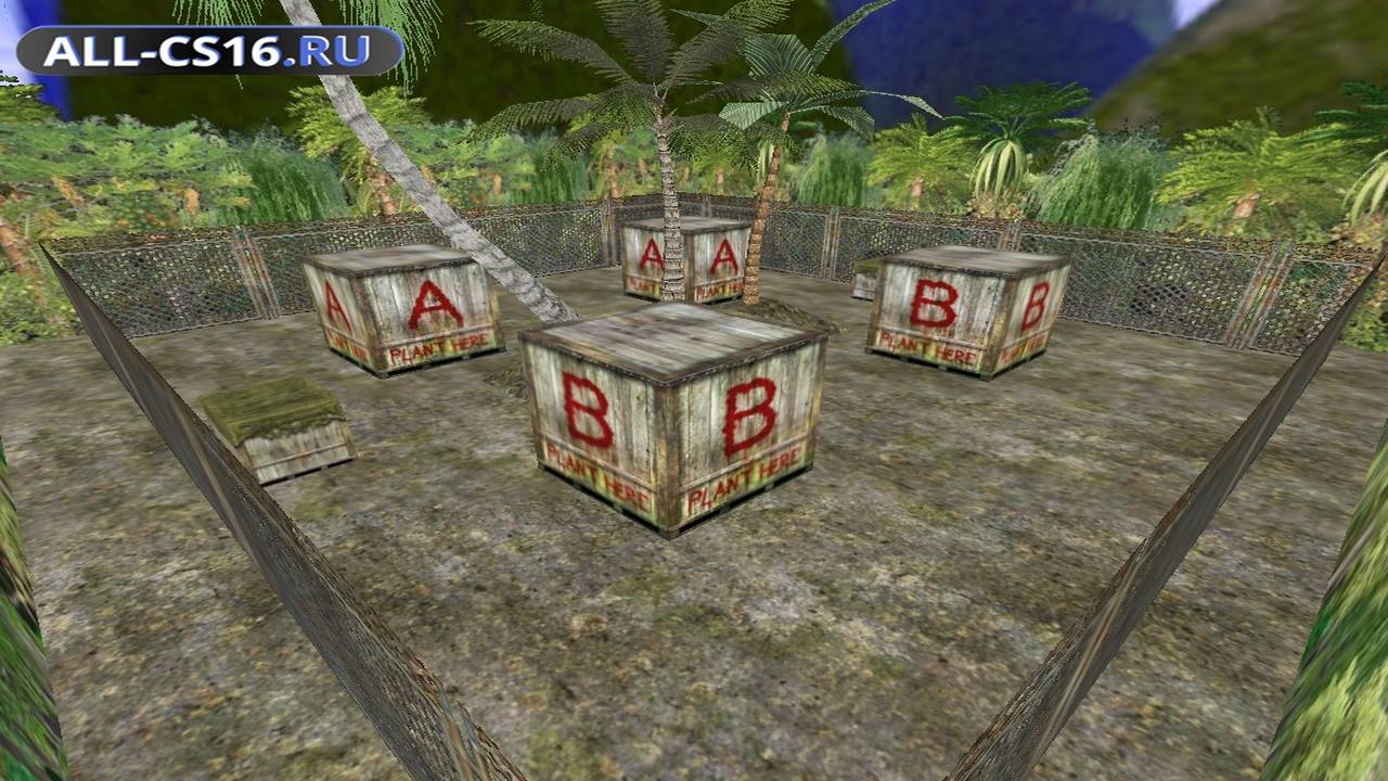 Карта «gg_jungle_fight» для CS 1.6 для CS 1.6