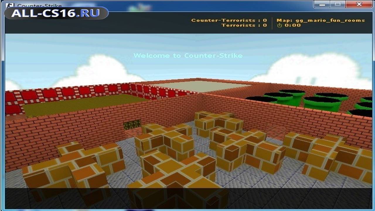 Карта «gg_mario_fun_rooms» для CS 1.6 для CS 1.6