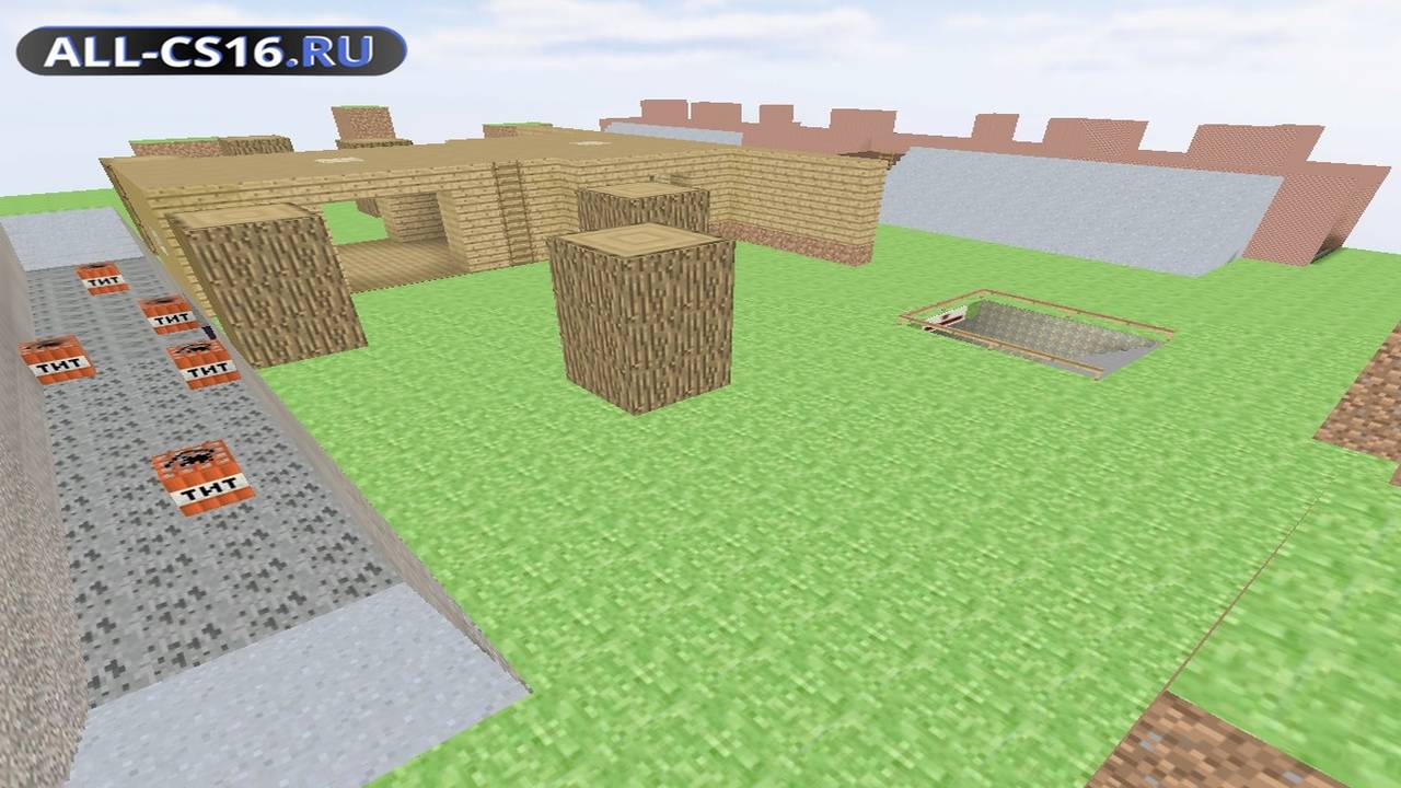 Карта «gg_minecraftworld» для CS 1.6 для CS 1.6