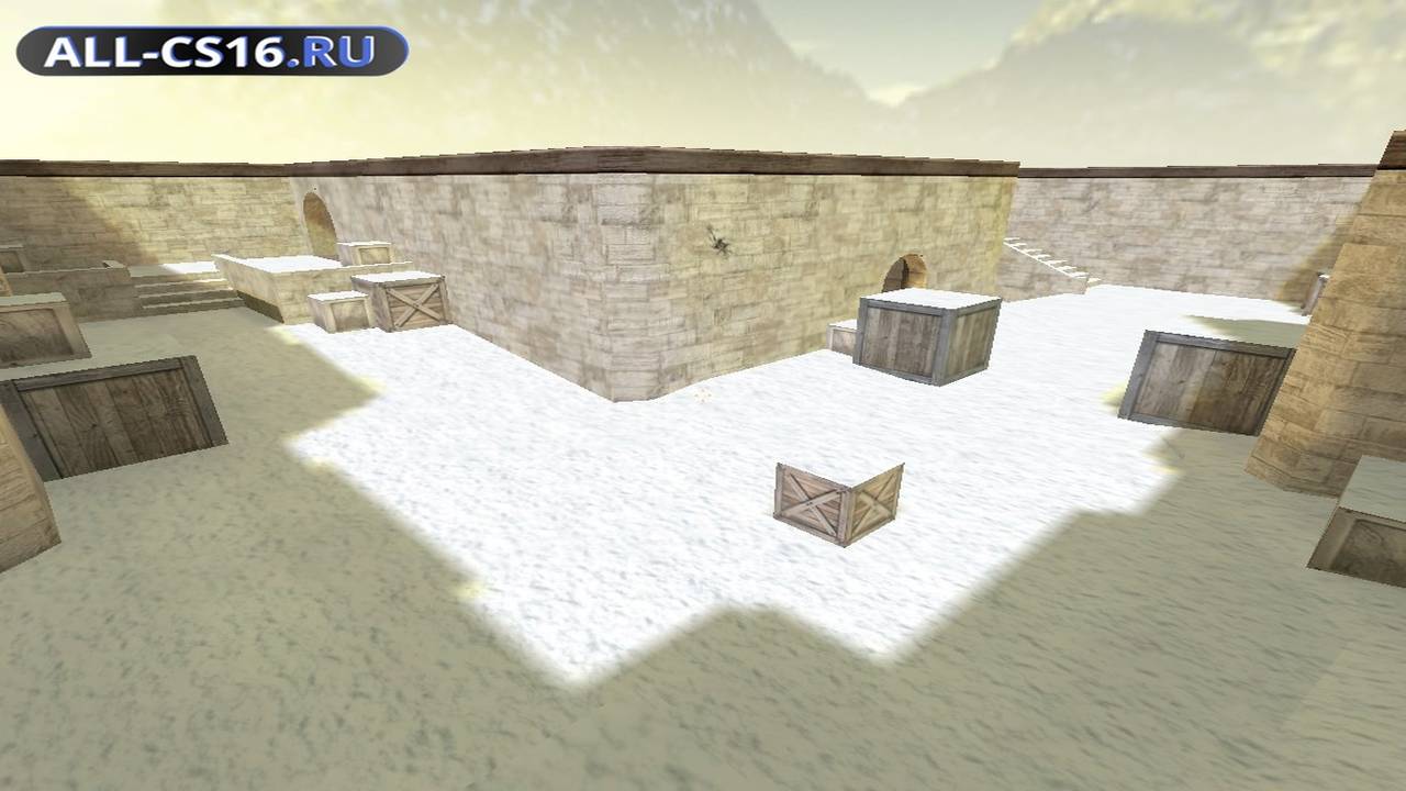 Карта «gg_mini_dust2_winter» для CS 1.6 для CS 1.6