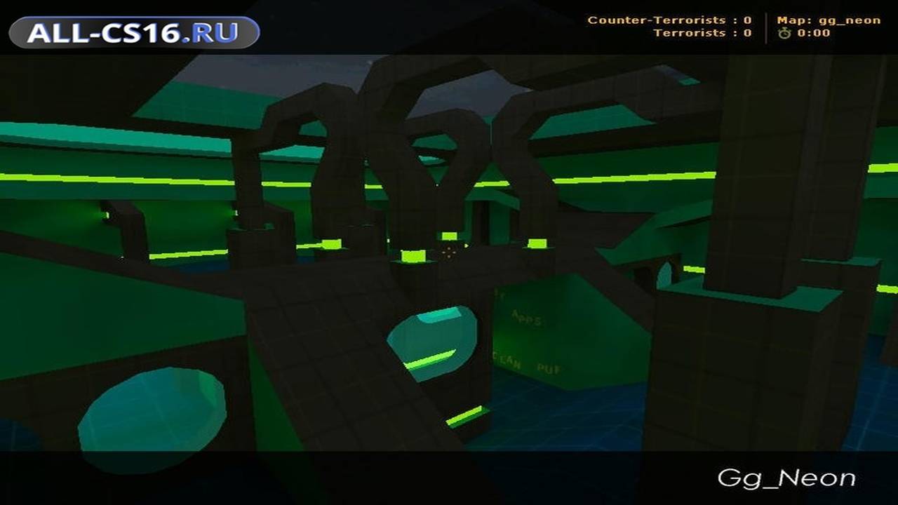 Карта «gg_neon» для CS 1.6 для CS 1.6