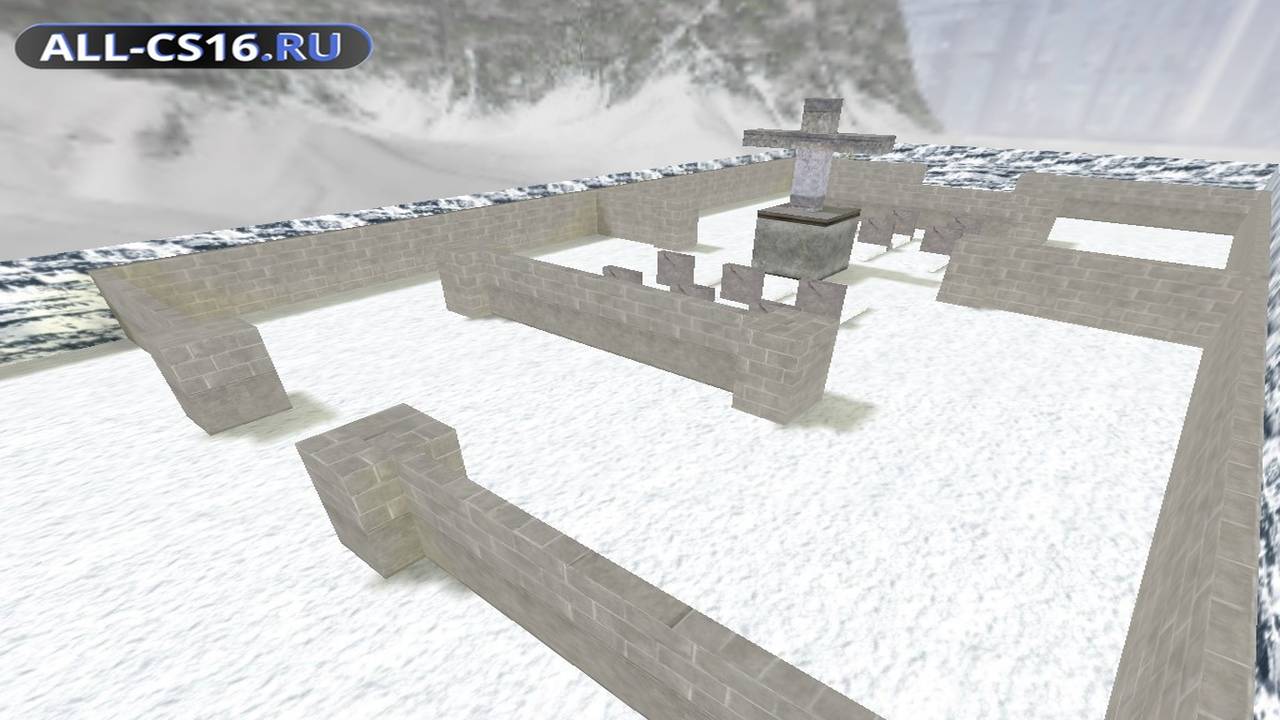 Карта «gg_red_snow» для CS 1.6 для CS 1.6
