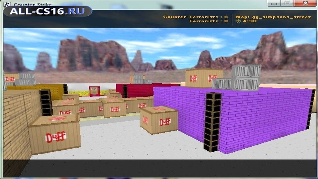 Карта «gg_simpsons_street» для CS 1.6 для CS 1.6