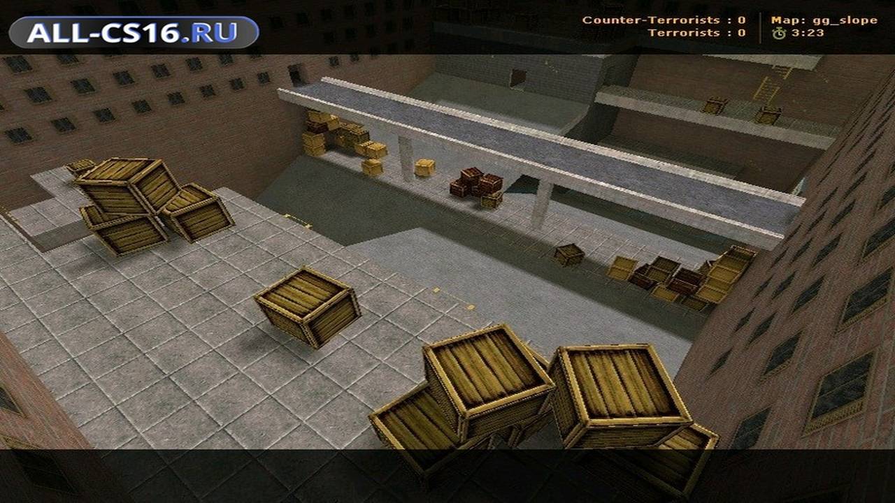 Карта «gg_slope» для CS 1.6 для CS 1.6