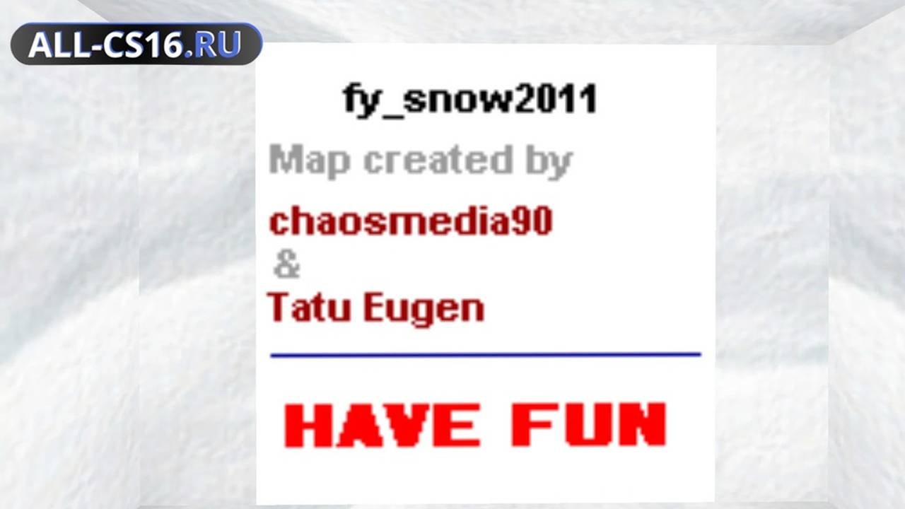 Карта «gg_snow2011» для CS 1.6 для CS 1.6