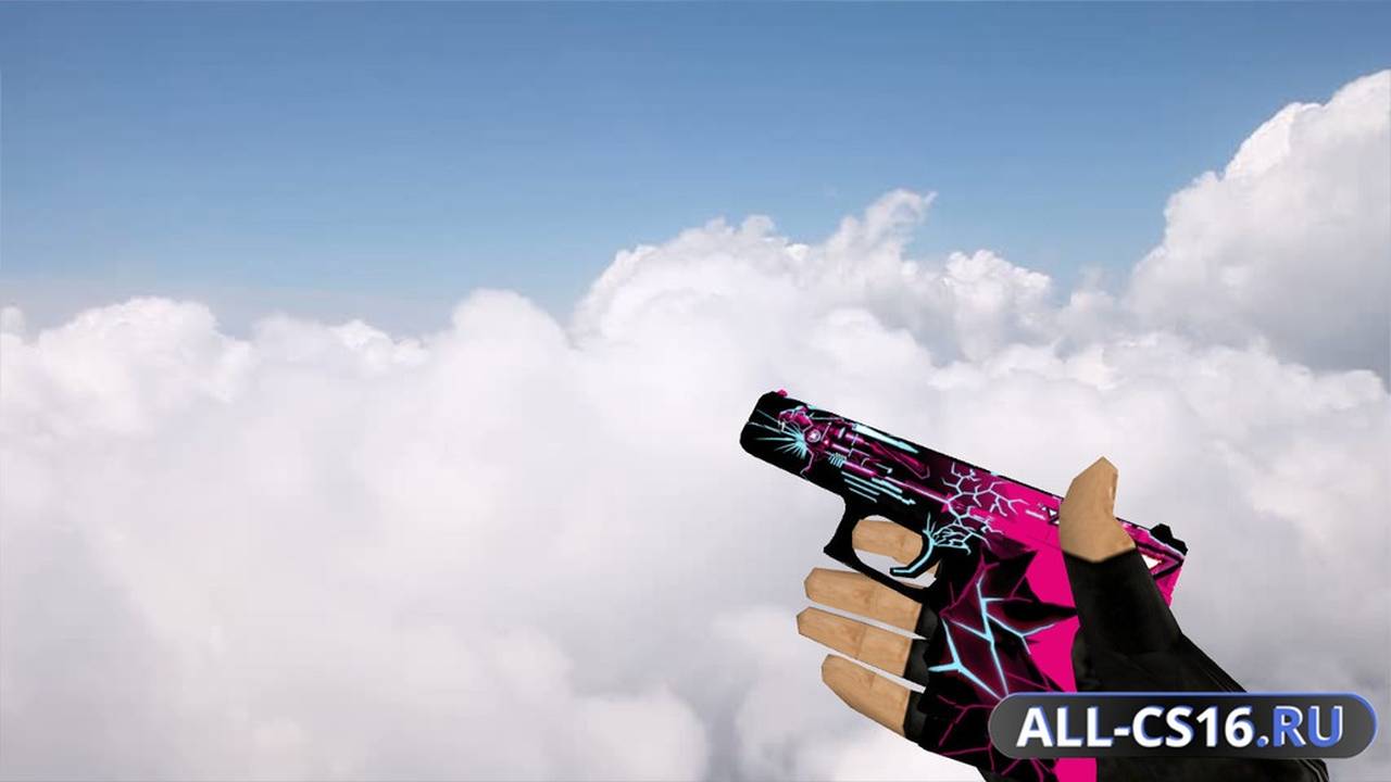 Модель оружия для CS 1.6 - Glock Glock Neon Cyborg