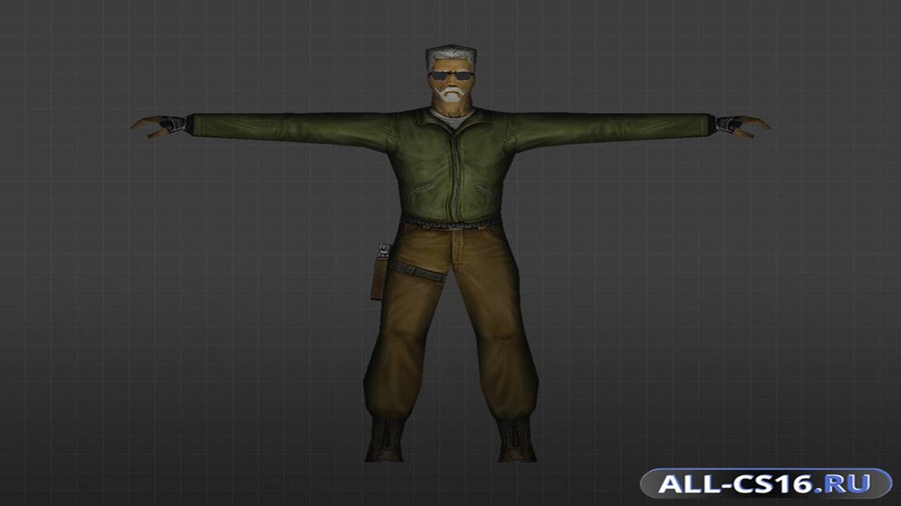 Модель игрока для CS 1.6 - Седой террорист