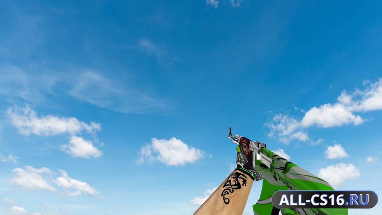 Модель оружия для CS 1.6 - Green Bump Weapon Pack