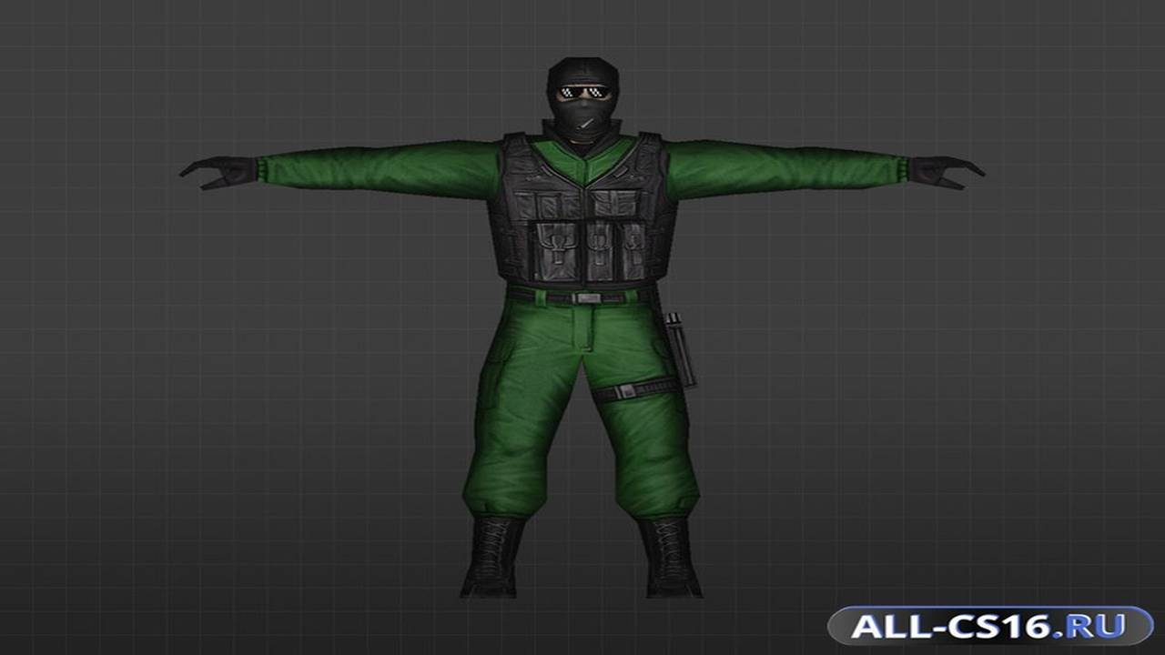 Модель игрока для CS 1.6 - Зеленый GIGN