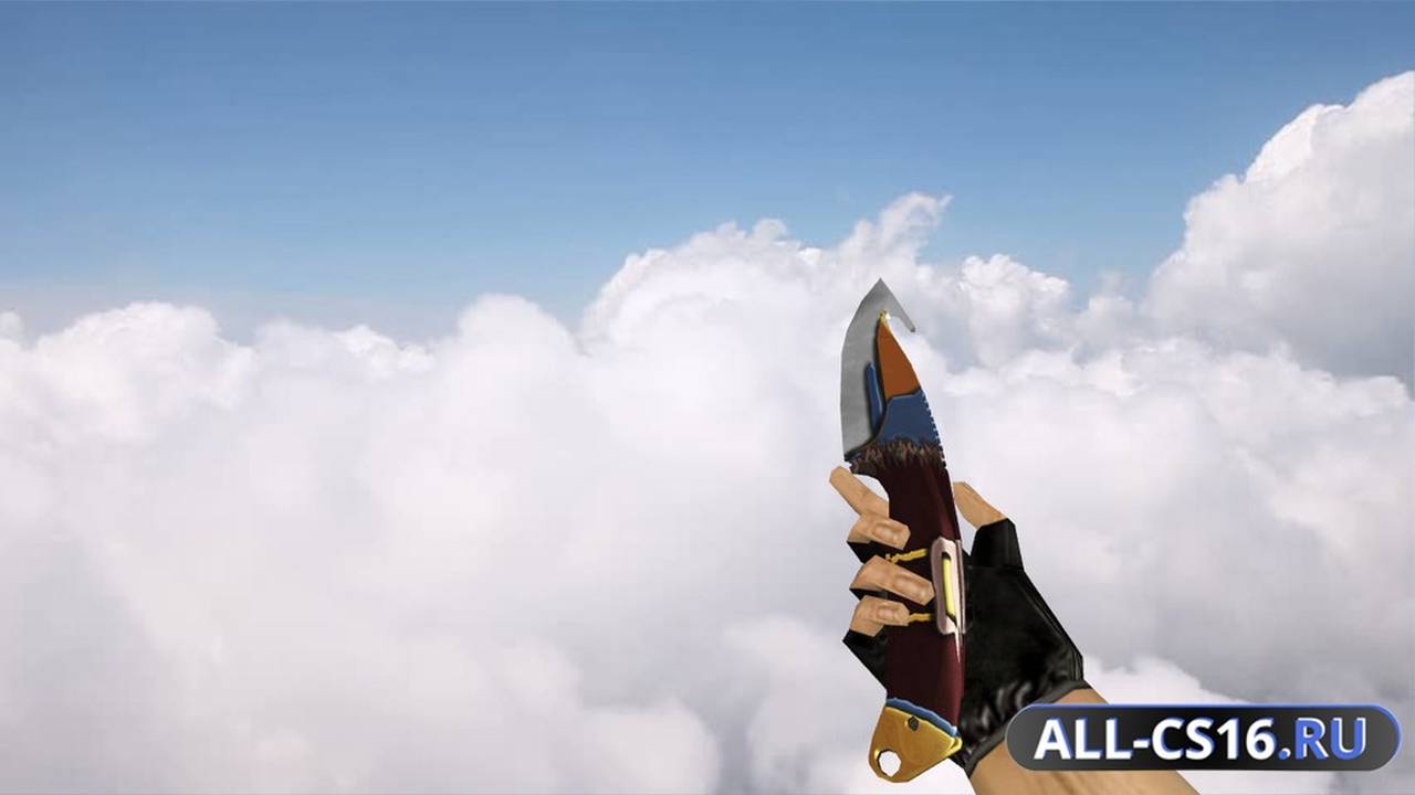 Модель оружия для CS 1.6 - Gut Knife Taruk Clan