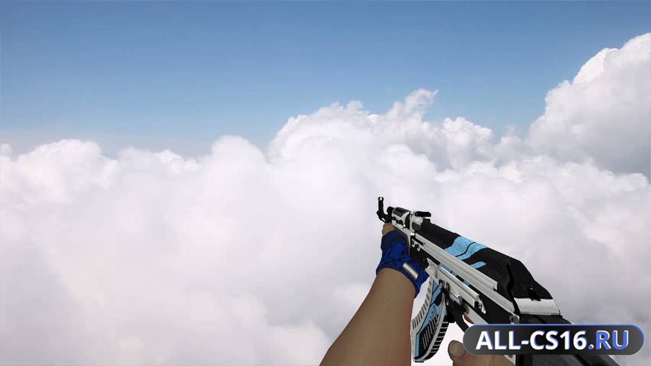 Модель оружия для CS 1.6 - Hand Wraps Cobalt Skulls Pack