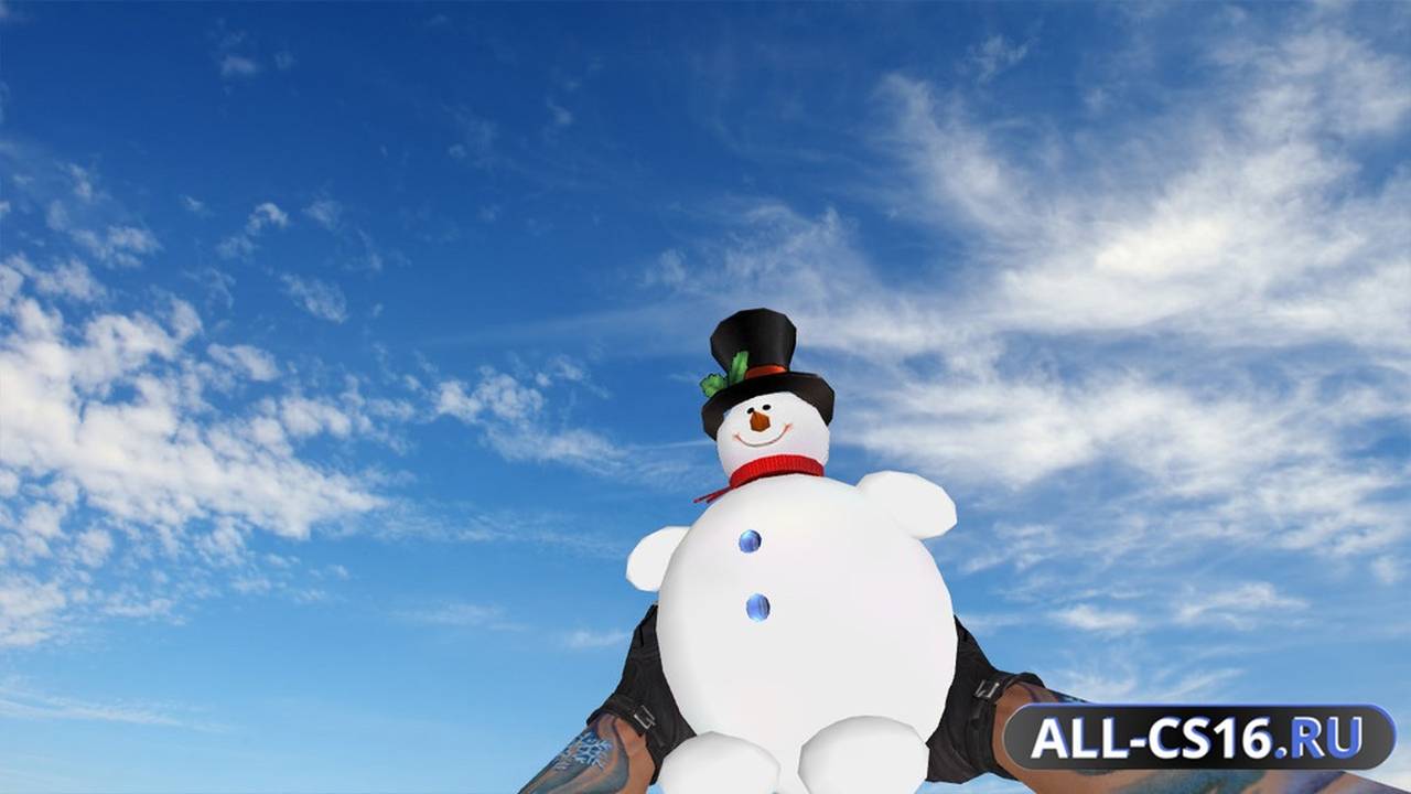 Модель оружия для CS 1.6 - Happy Snowman Grenade