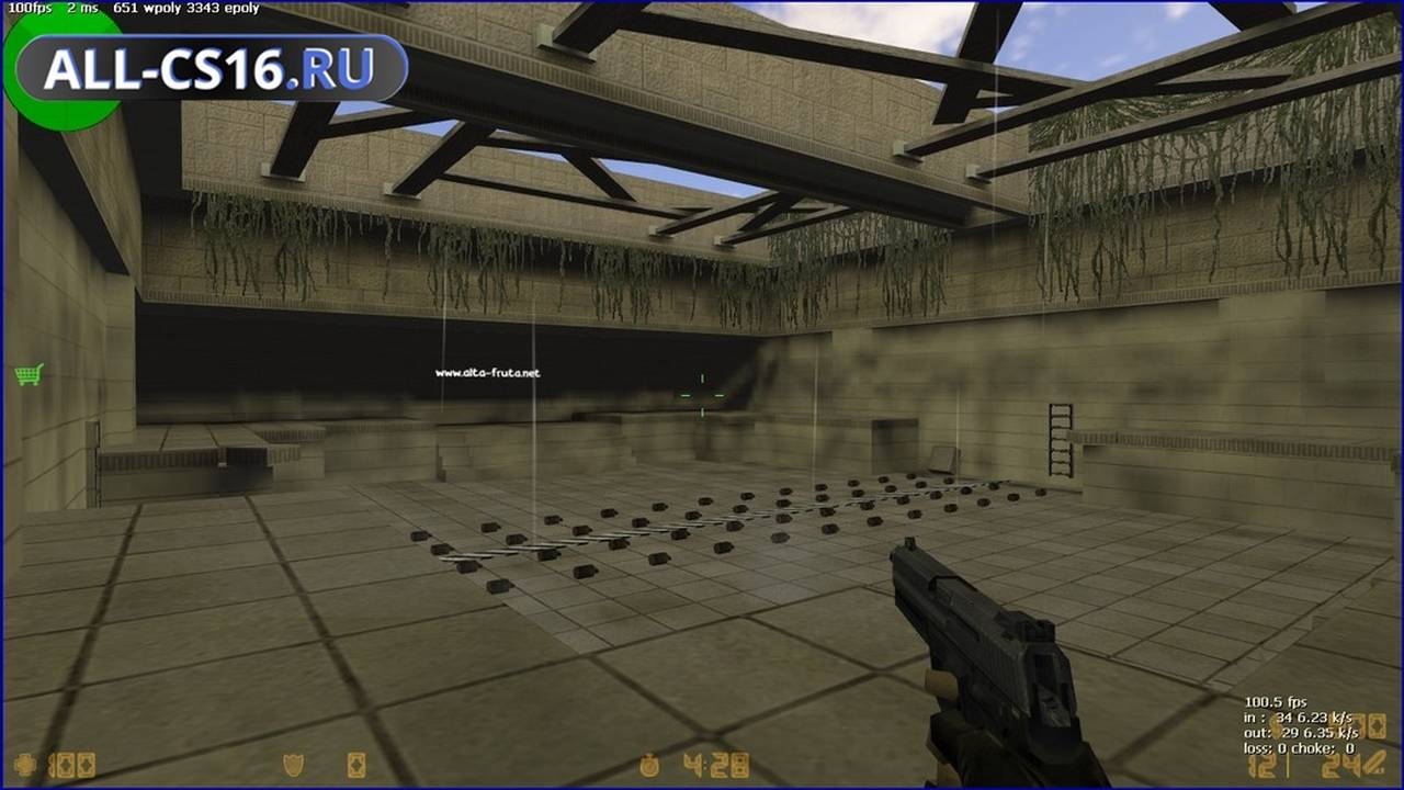 Карта «he_dodgeball_drown_af» для CS 1.6 для CS 1.6