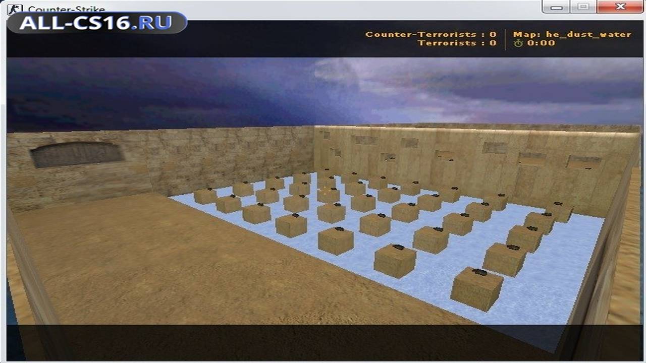 Карта «he_dust_water» для CS 1.6 для CS 1.6