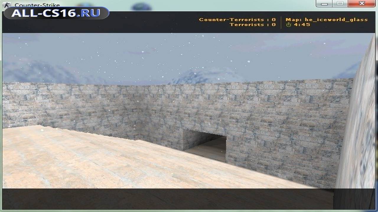 Карта «he_iceworld_glass» для CS 1.6 для CS 1.6
