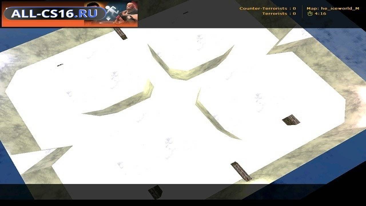 Карта «he_iceworld_m» для CS 1.6 для CS 1.6