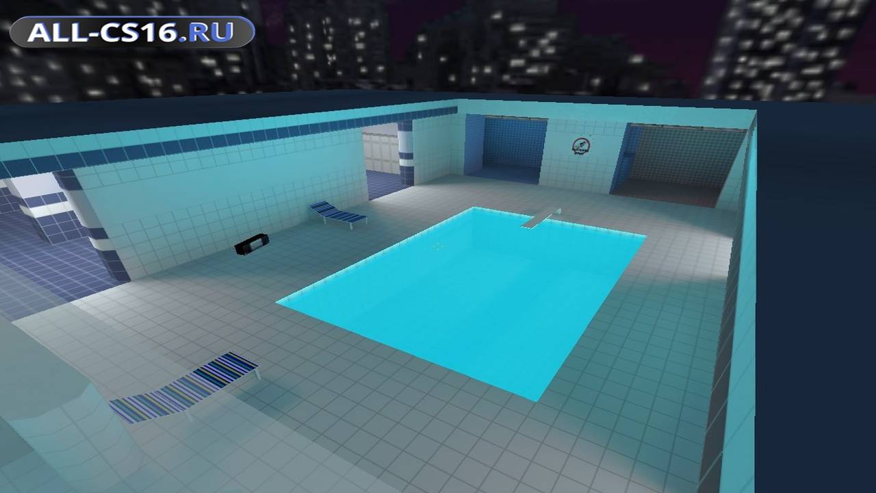 Карта «he_pool_night» для CS 1.6 для CS 1.6