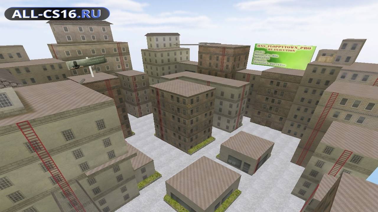 Карта «hns_floppytown_pro» для CS 1.6 для CS 1.6