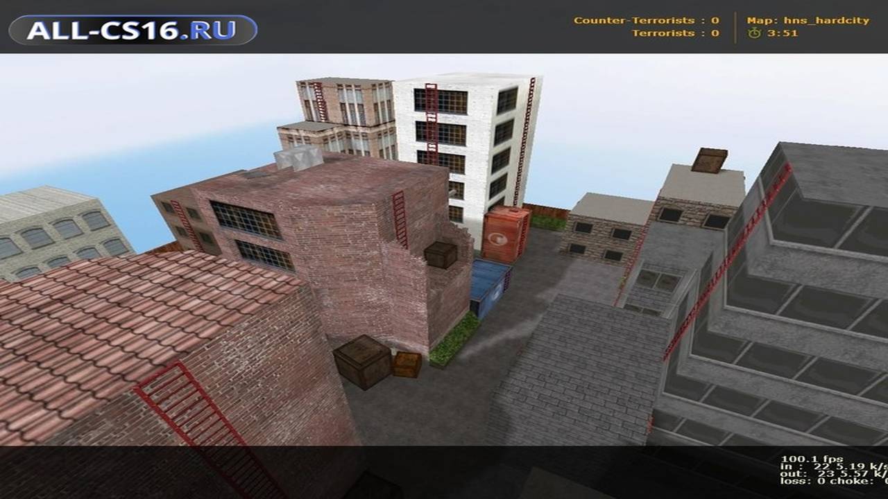 Карта «hns_hardcity» для CS 1.6 для CS 1.6
