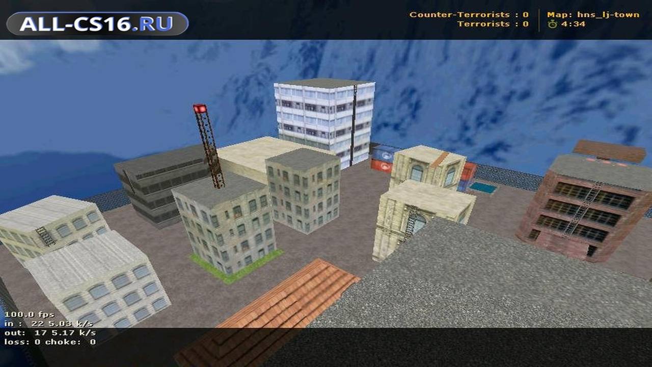 Карта «hns_lj-town» для CS 1.6 для CS 1.6