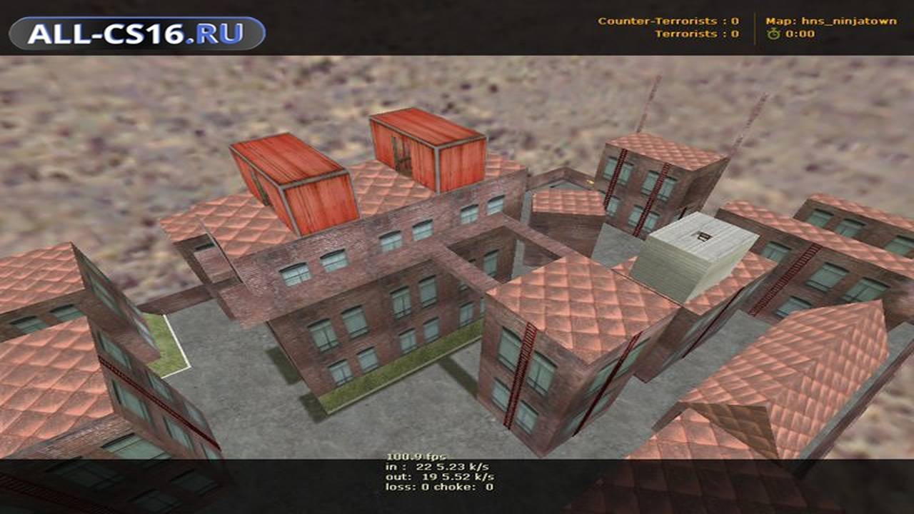 Карта «hns_ninjatown» для CS 1.6 для CS 1.6