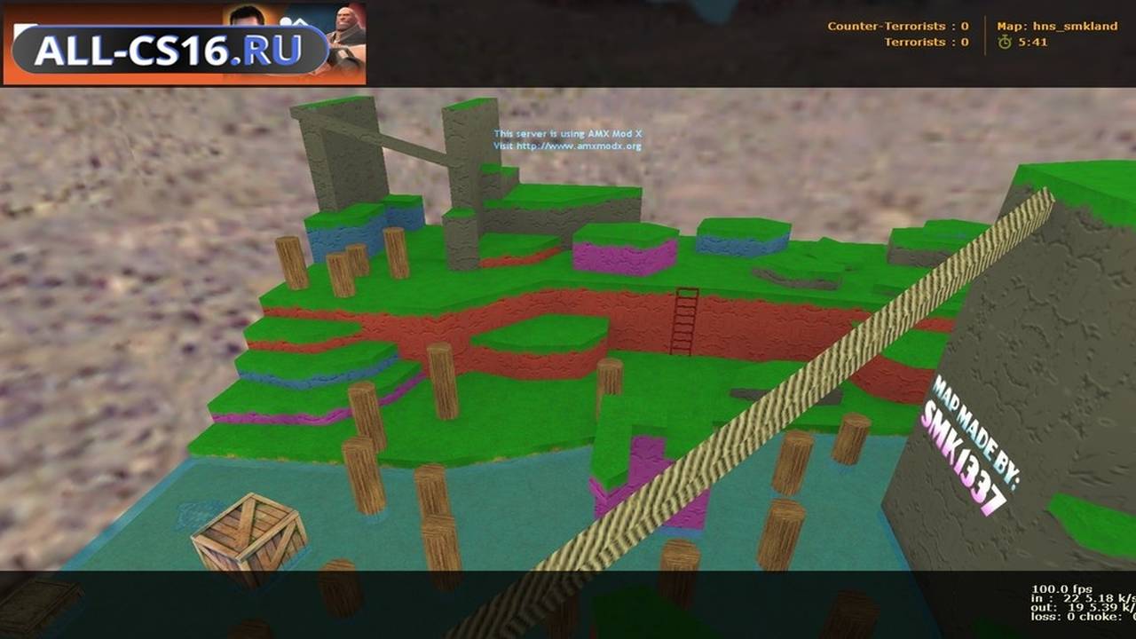 Карта «hns_smkland» для CS 1.6 для CS 1.6