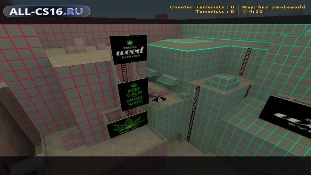 Карта «hns_smokeworld» для CS 1.6 для CS 1.6